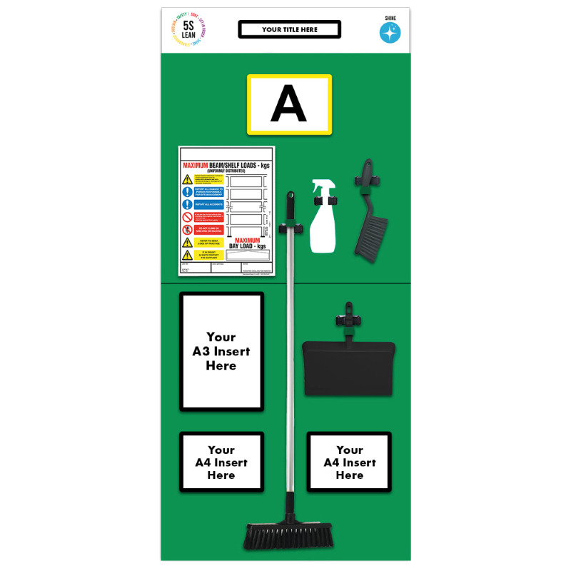 Modulean® Single Aisle Marker Rack End Board 2, Cleaning 